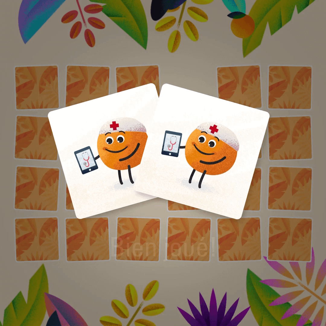 Jeux des oranges virtuelles